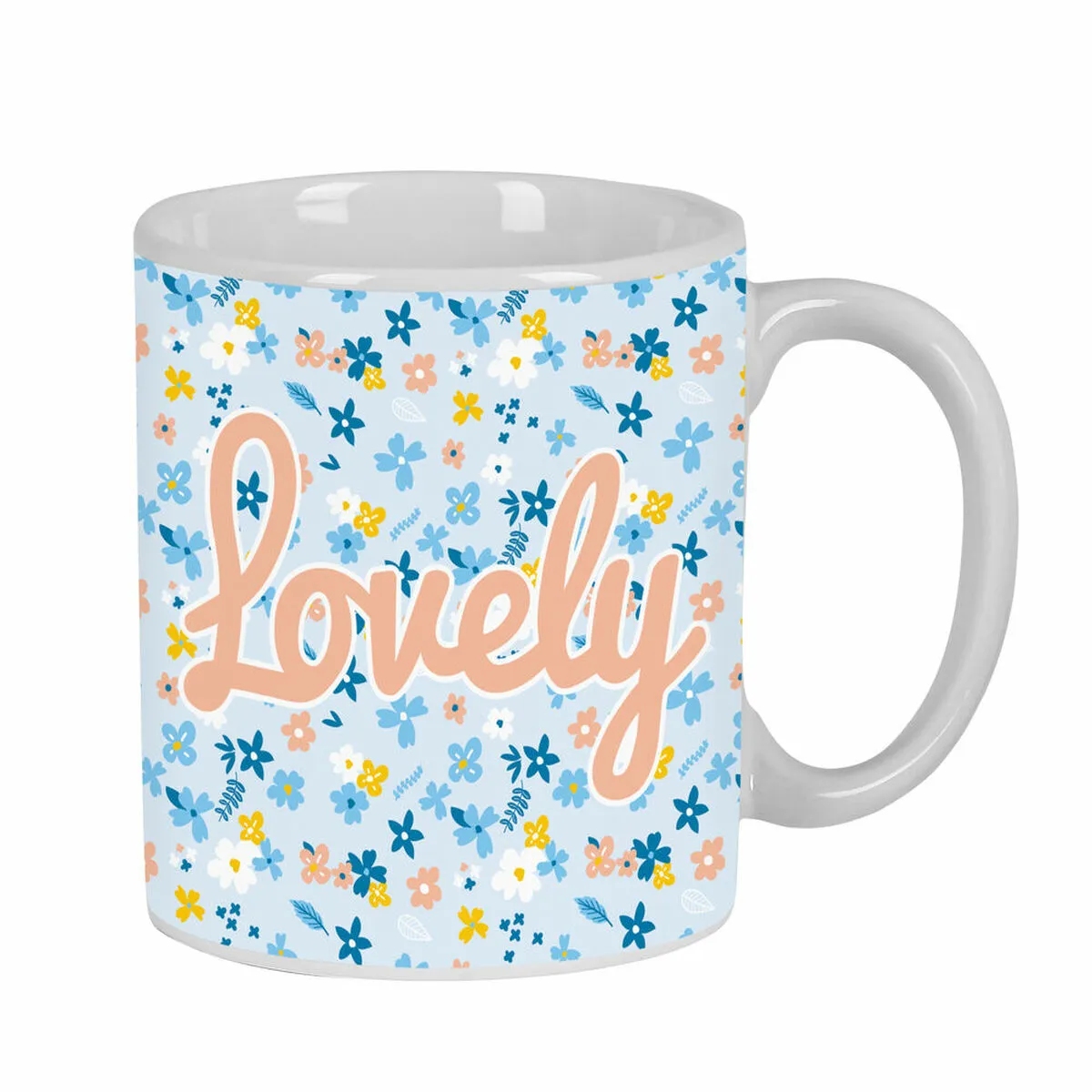 Tazza Mug Moos Lovely Ceramica Azzurro Chiaro (350 ml)