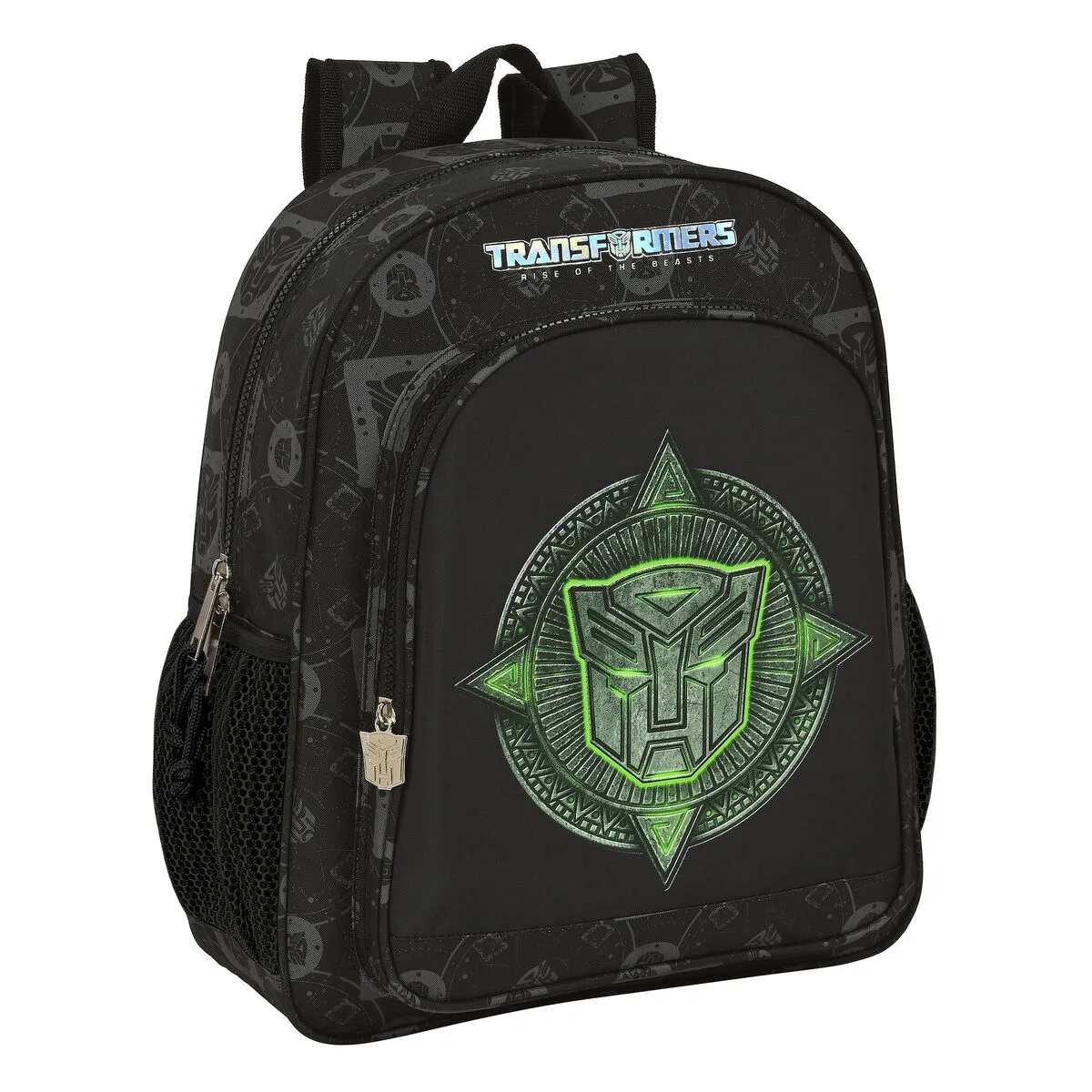 Zaino Scuola Transformers 32 x 38 x 12 cm Nero