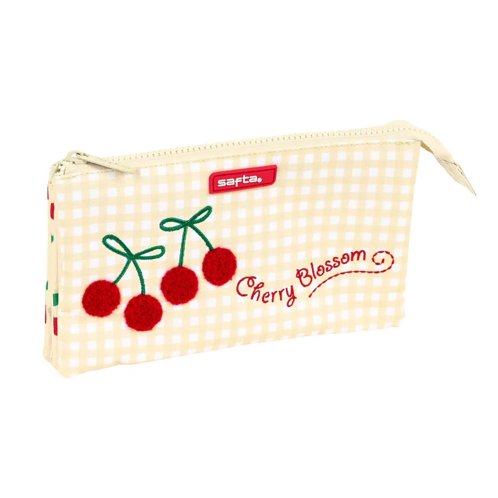 Portaoggetti Triplo Safta Cherry Beige (22 x 12 x 3 cm)