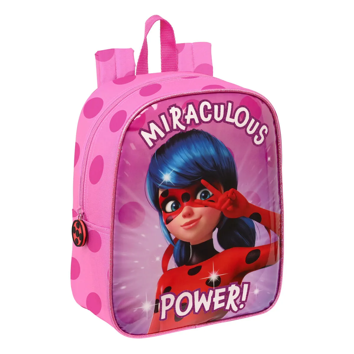 Zaino Scuola Lady Bug Fucsia (22 x 27 x 10 cm)