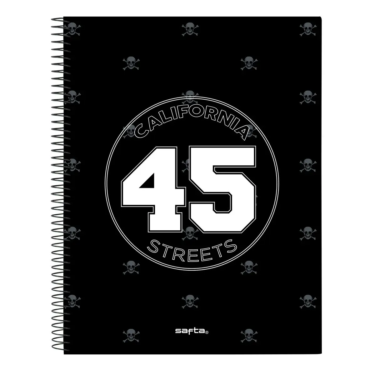 Agenda Safta California Nero A4 120 Fogli