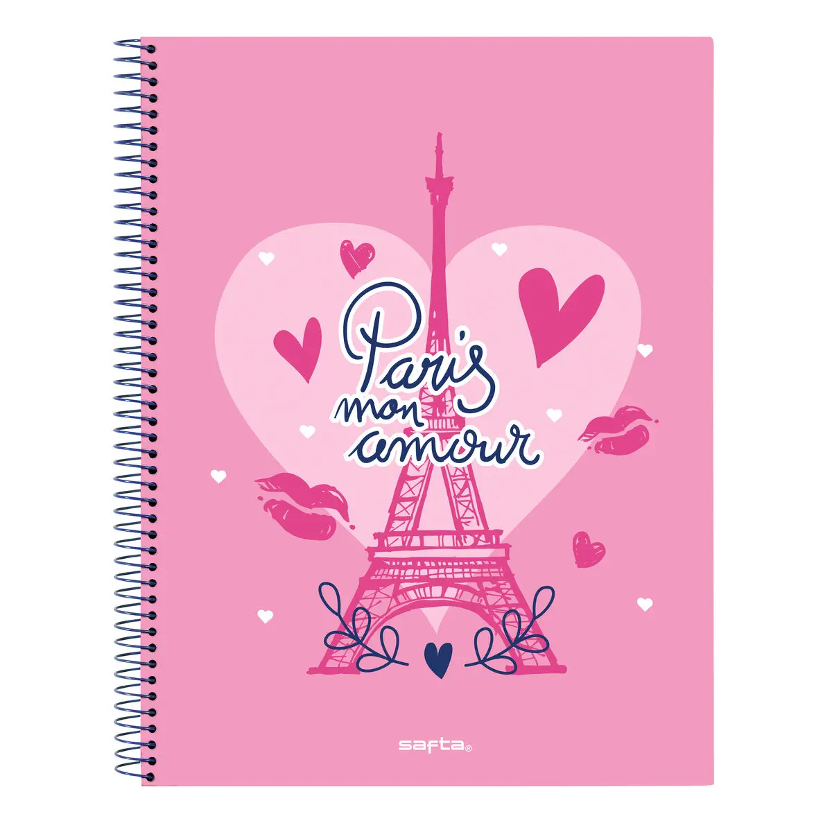 Agenda Safta Paris Rosa Blu Marino A4 120 Fogli