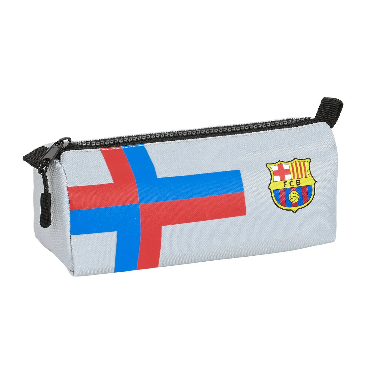 Astuccio Scuola F.C. Barcelona Grigio 21 x 8 x 7 cm