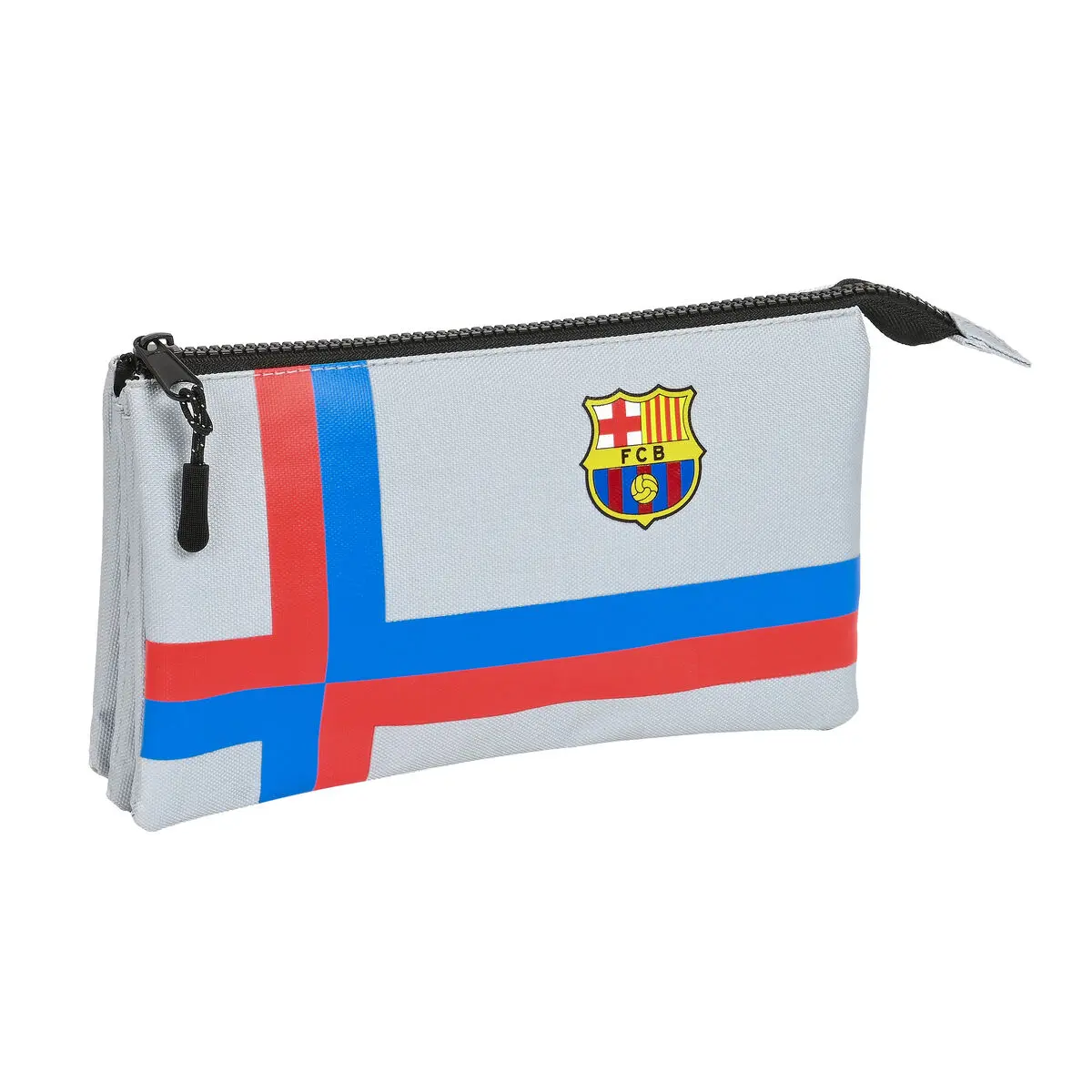 Portaoggetti Triplo F.C. Barcelona Grigio (22 x 12 x 3 cm)