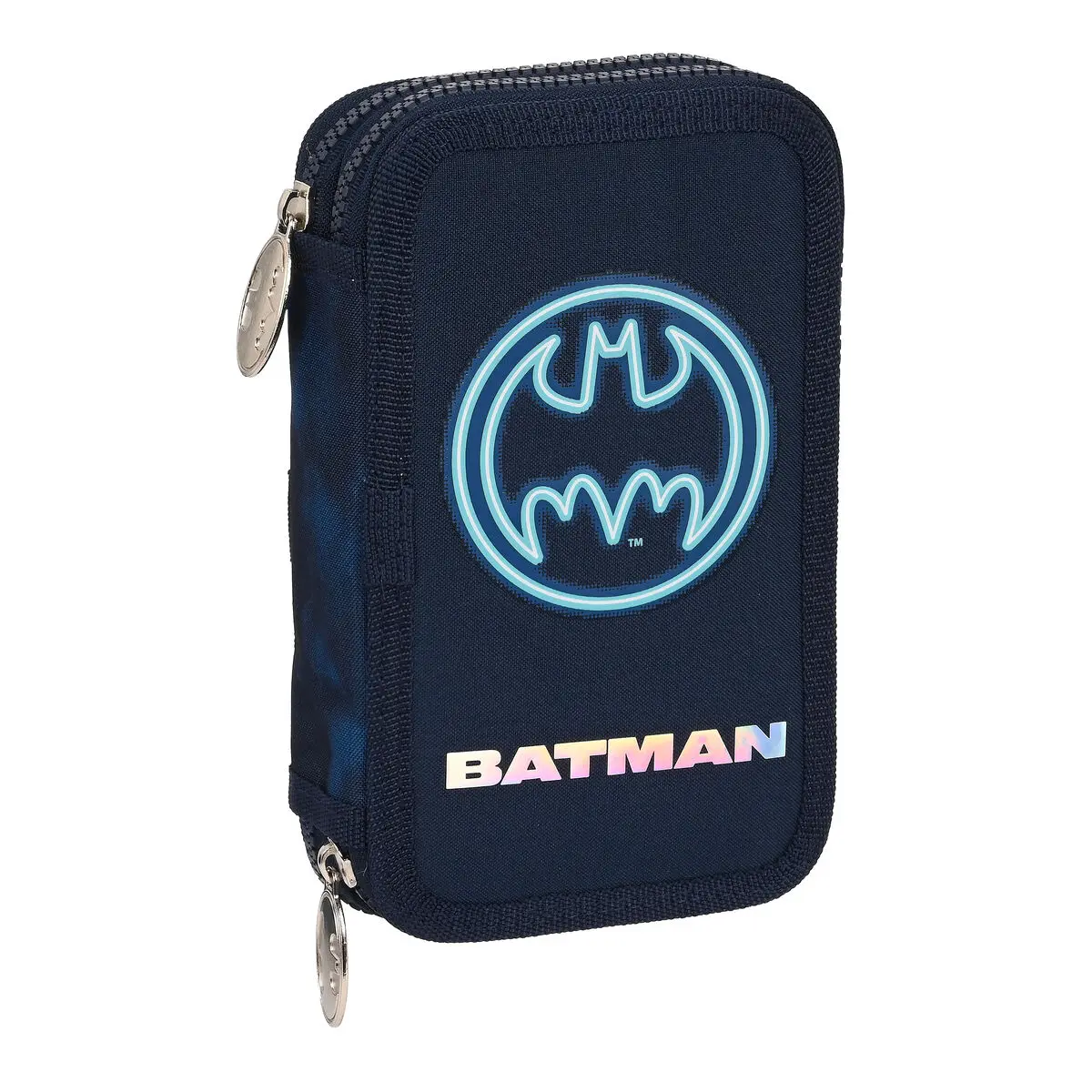 Astuccio Doppio Batman Legendary Blu Marino 12.5 x 19.5 x 4 cm (28 Pezzi)