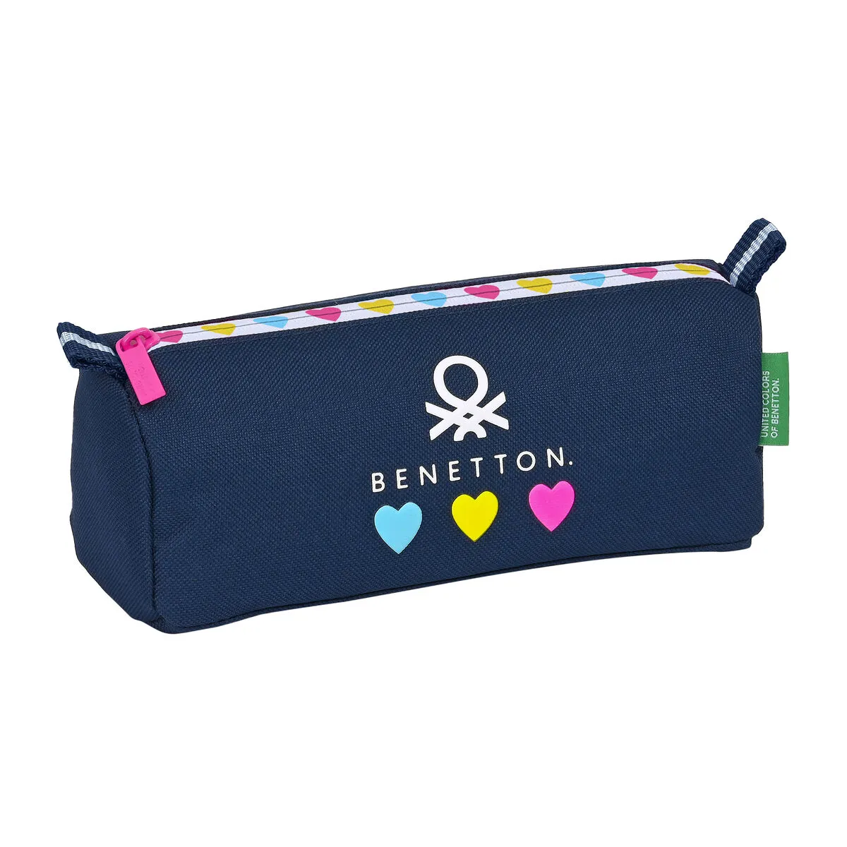 Astuccio Scuola Benetton Love Blu Marino (21 x 8 x 7 cm)