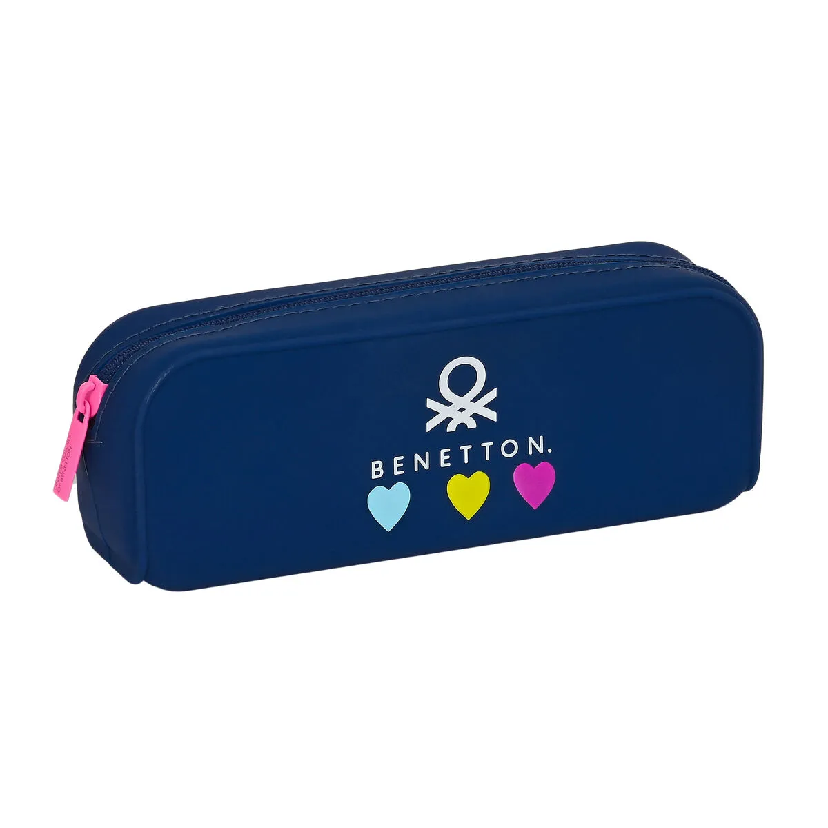 Astuccio Scuola Benetton Love Blu Marino (18.5 x 7.5 x 5.5 cm)