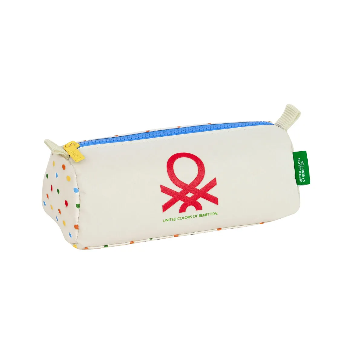 Astuccio Scuola Benetton Topitos Bianco (21 x 8 x 7 cm)