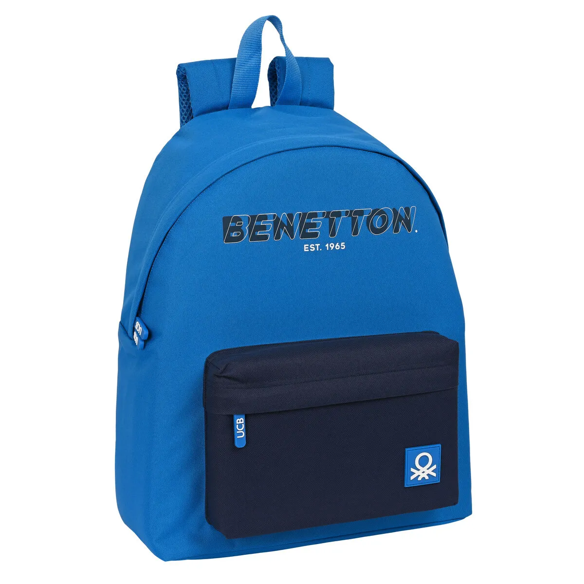 Zaino Scuola Benetton Deep water Azzurro (33 x 42 x 15 cm)