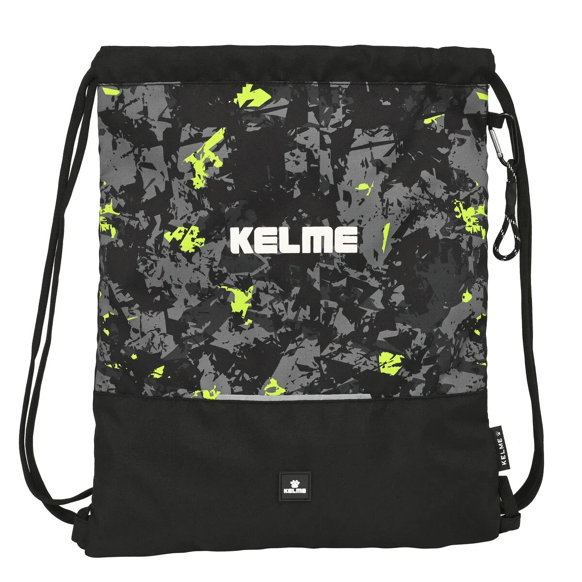 Zainetto con Cordini Kelme Jungle Nero Grigio Lime (35 x 40 x 1 cm)