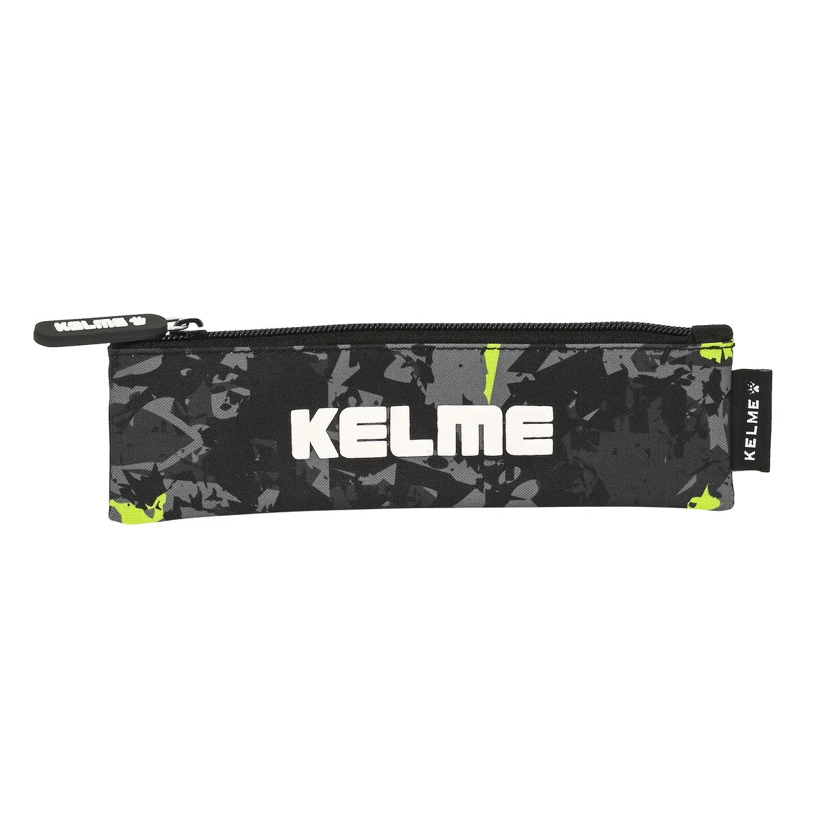 Astuccio Scuola Kelme Jungle Nero Grigio Lime (20 x 6 x 1 cm)