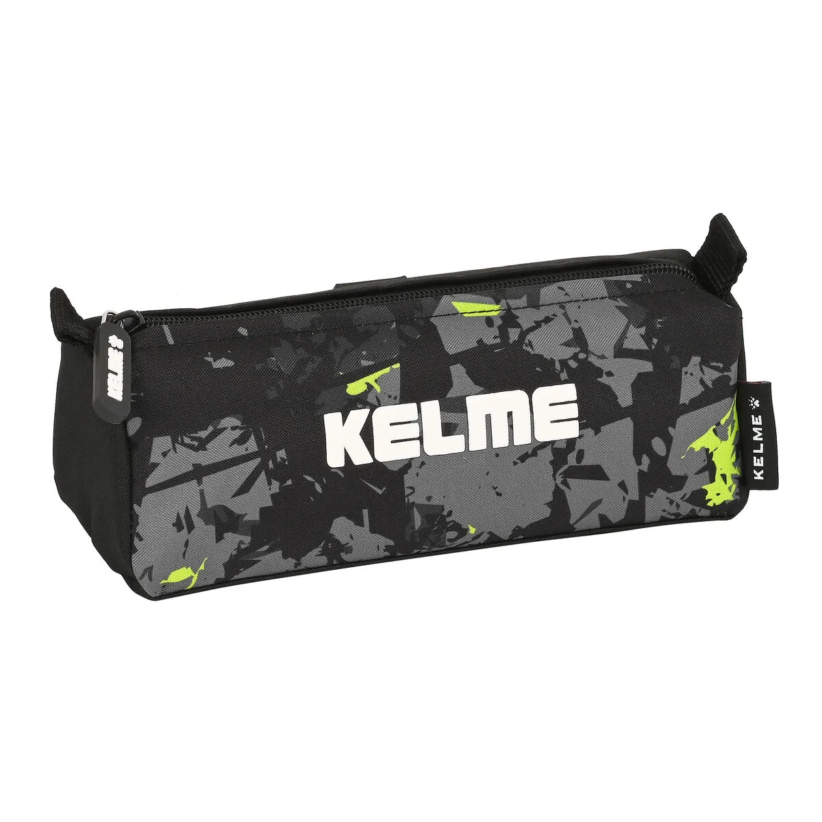 Astuccio Scuola Kelme Jungle Nero Grigio Lime (21 x 8 x 7 cm)