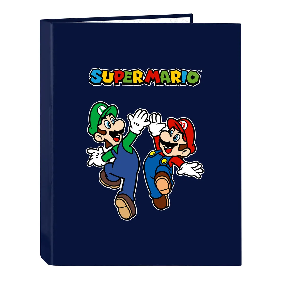 Raccoglitore ad anelli Super Mario 26.5 x 33 x 4 cm Blu Marino A4