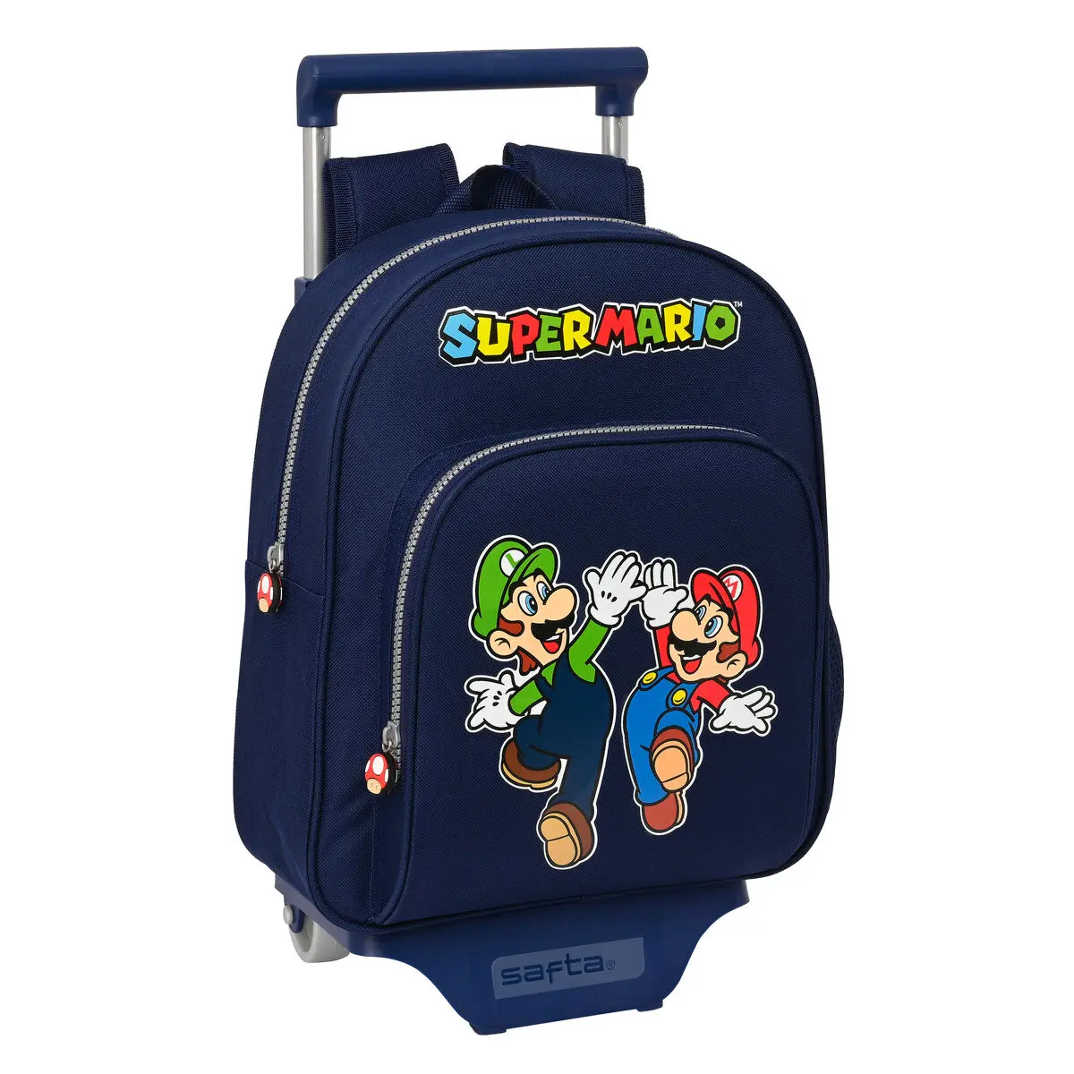 Trolley per la Scuola Super Mario Blu Marino 28 x 34 x 10 cm