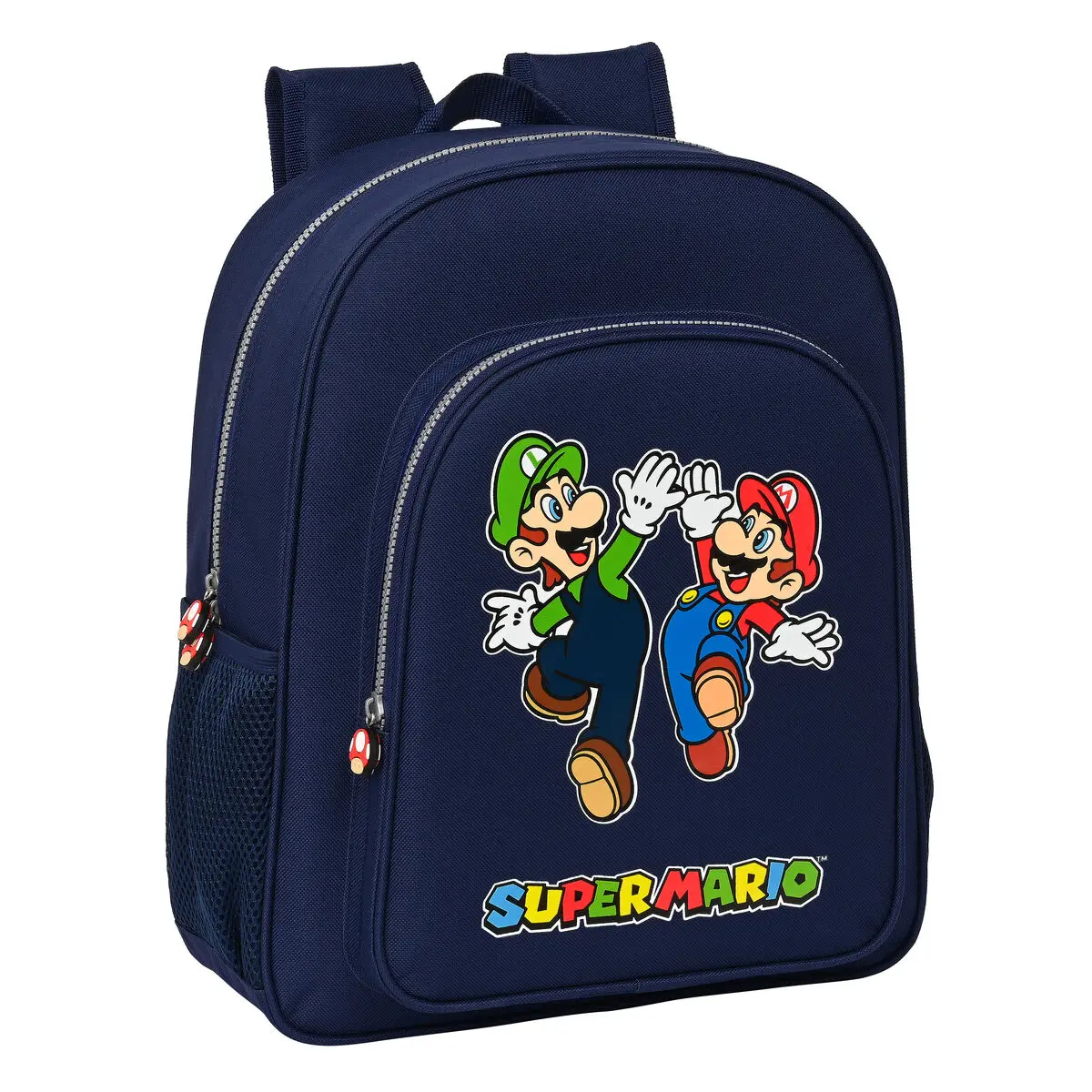 Zaino Scuola Super Mario Blu Marino 32 X 38 X 12 cm