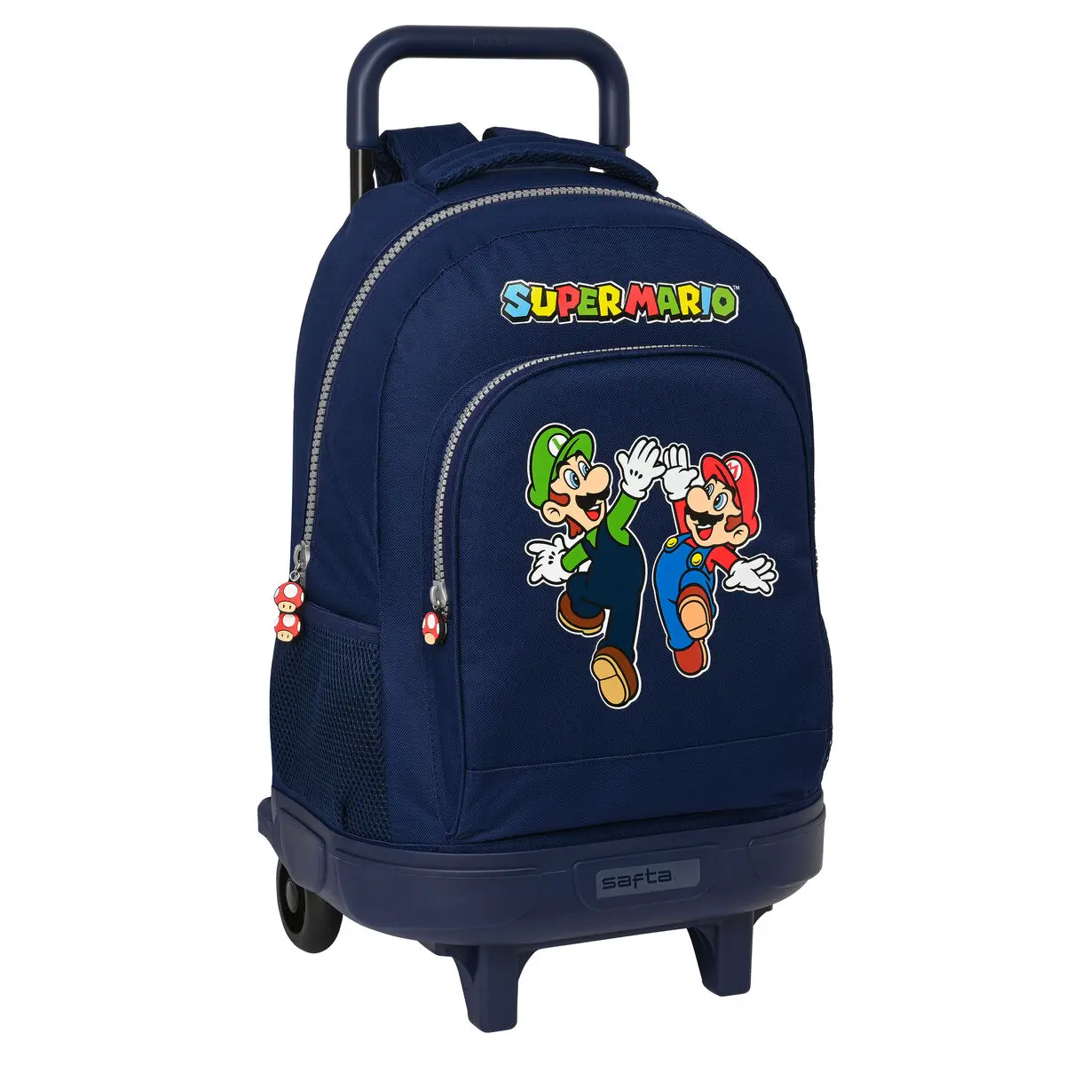 Trolley per la Scuola Super Mario Blu Marino 33 X 45 X 22 cm