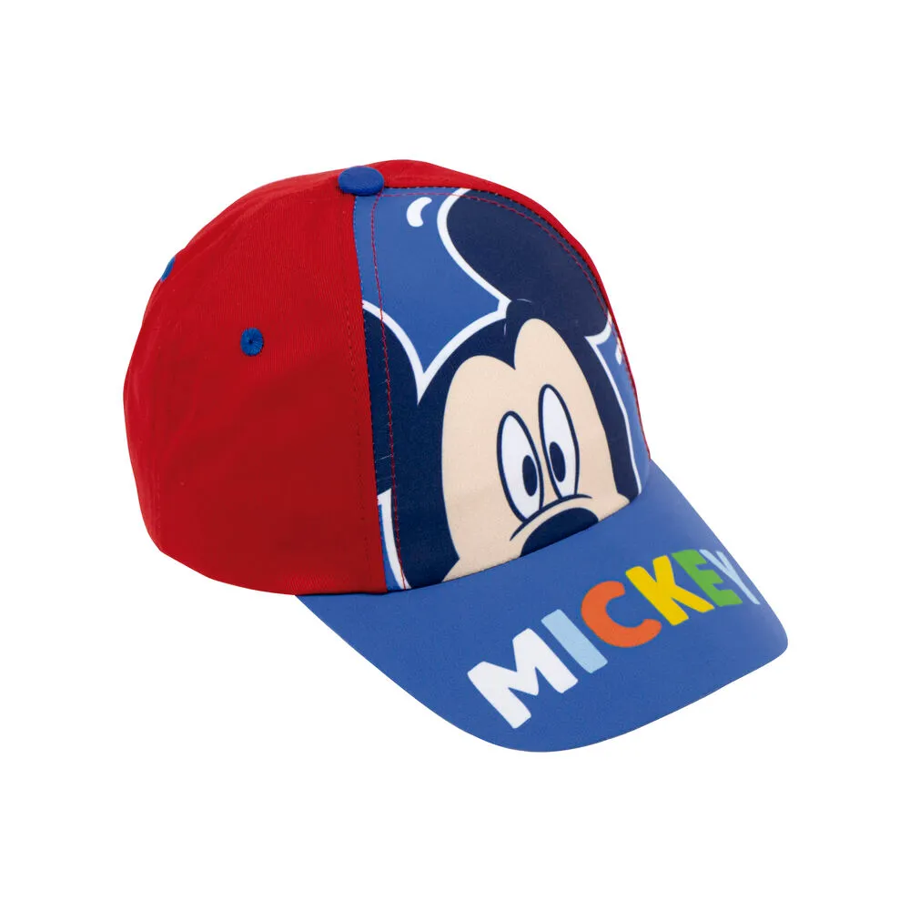 Cappellino per Bambini Mickey Mouse Happy smiles Azzurro Rosso (48-51 cm)