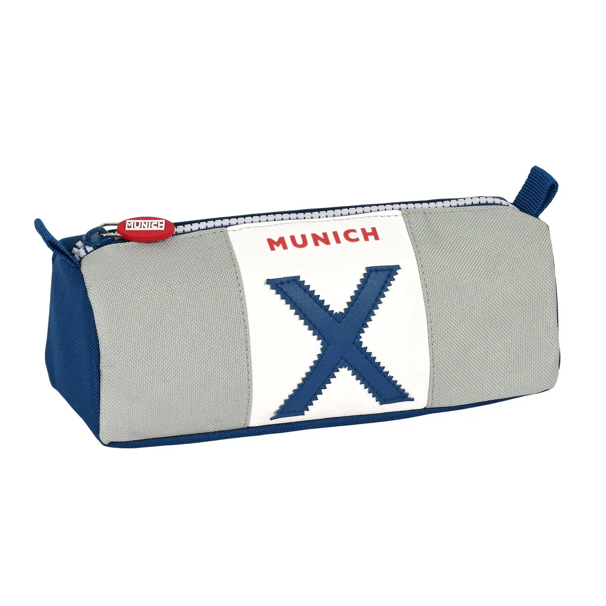 Astuccio Scuola Munich College Grigio (21 x 8 x 7 cm)