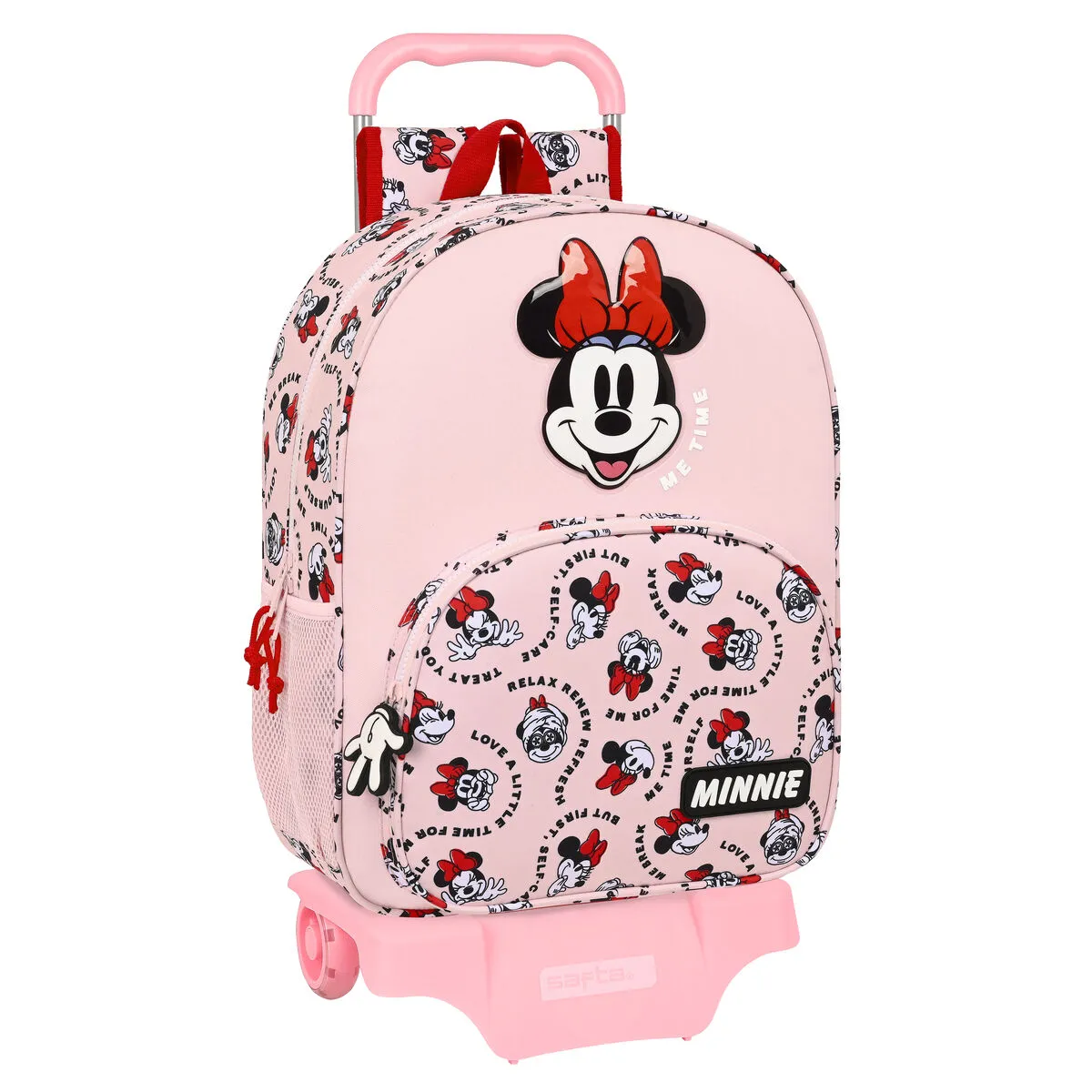 Trolley per la Scuola Minnie Mouse Me time Rosa 33 x 42 x 14 cm