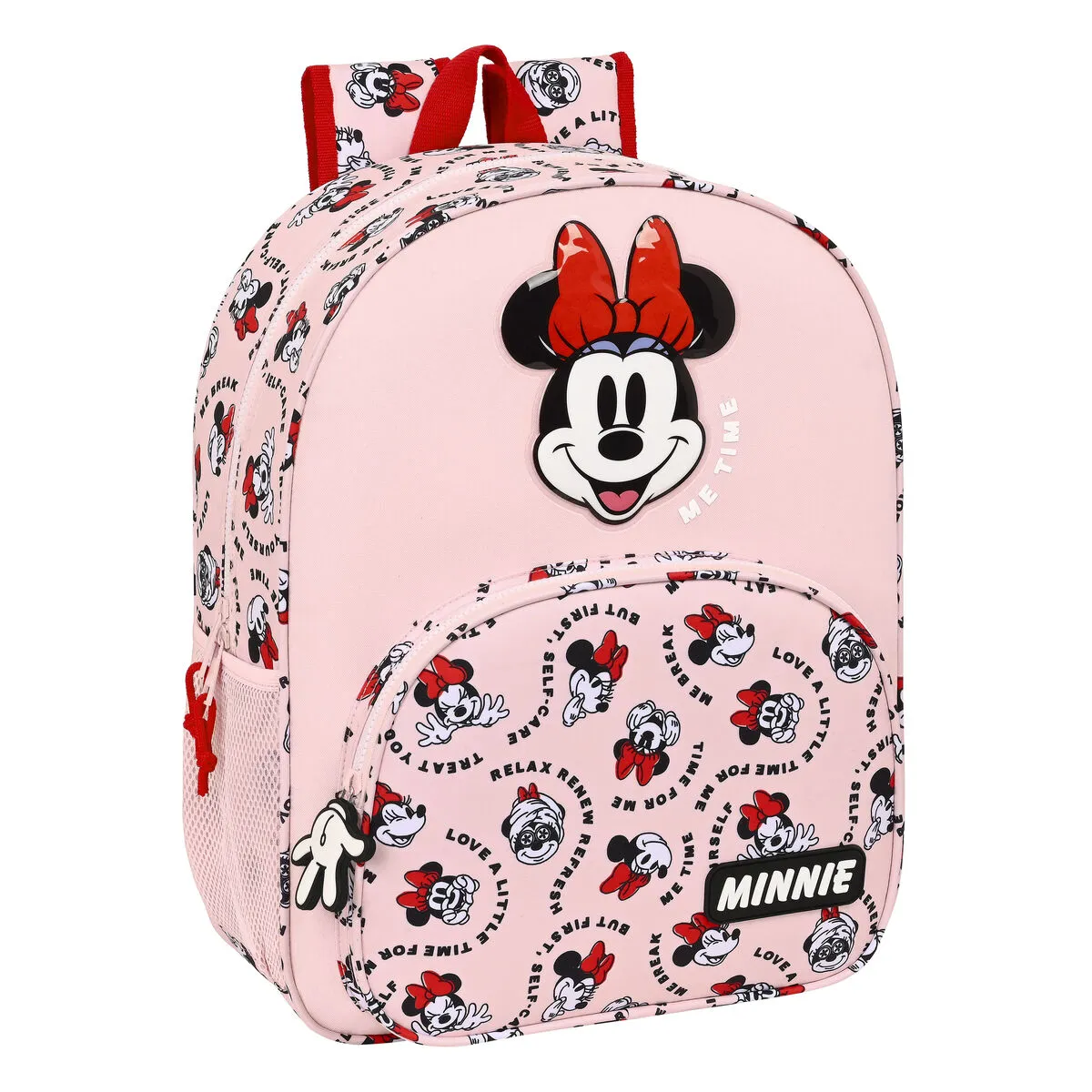 Zaino Scuola Minnie Mouse Me time Rosa 33 x 42 x 14 cm