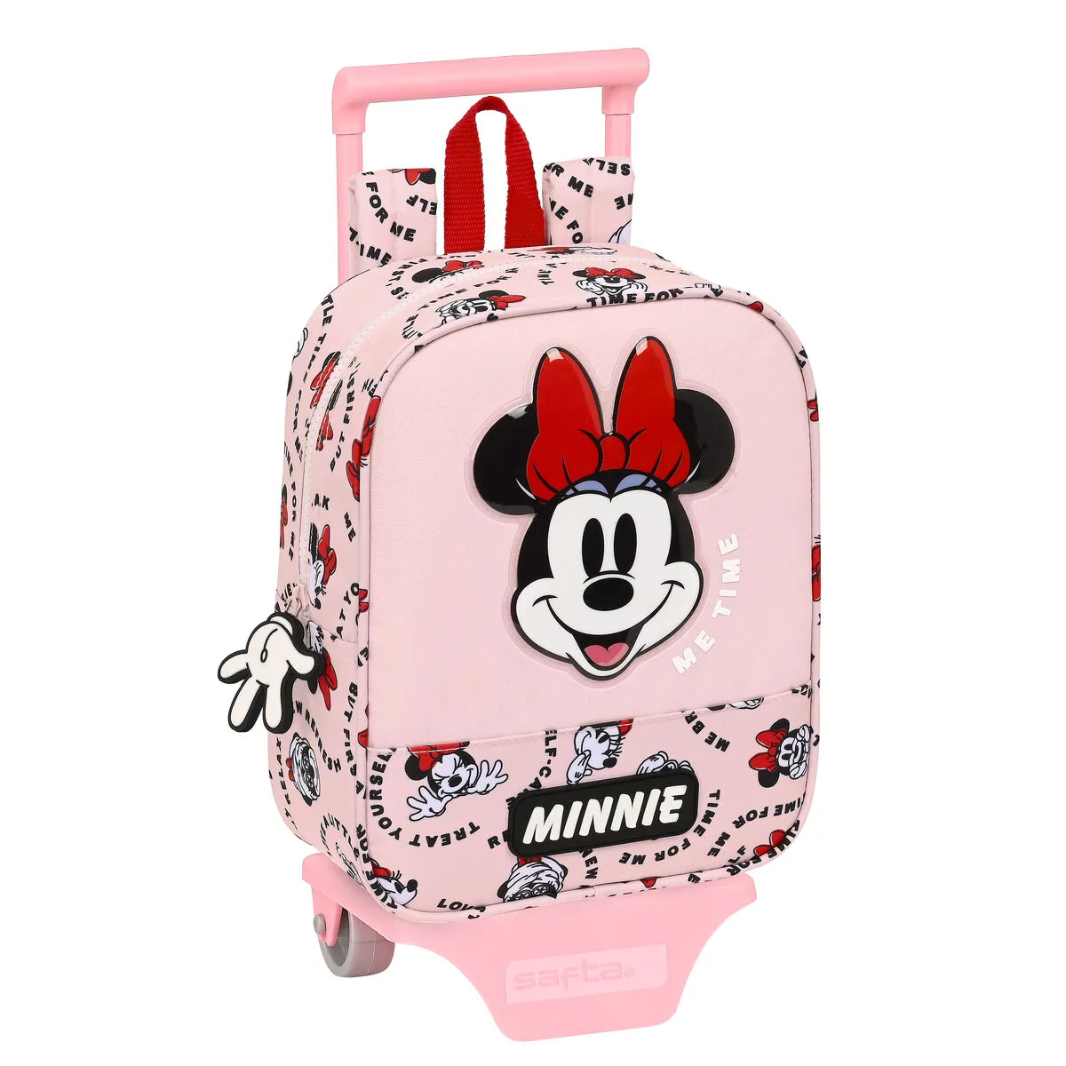 Trolley per la Scuola Minnie Mouse Me time Rosa (22 x 27 x 10 cm)