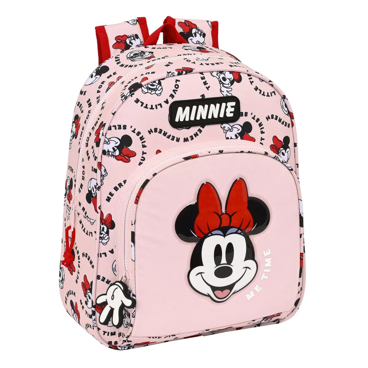 Zaino per Bambini Minnie Mouse Me time Rosa (28 x 34 x 10 cm)