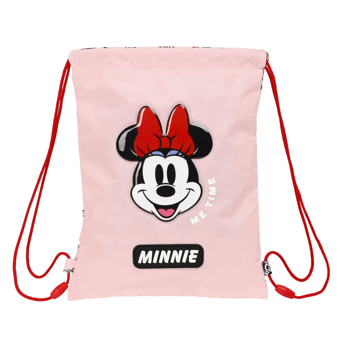 Zainetto con Cordini Minnie Mouse Me time Rosa (26 x 34 x 1 cm)