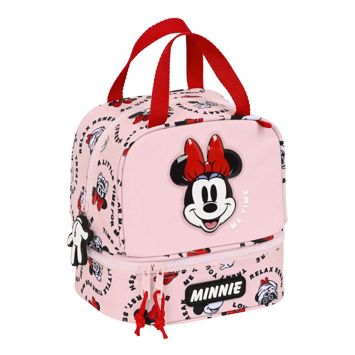 Portamerenda Minnie Mouse Me time Rosa 20 x 20 x 15 cm