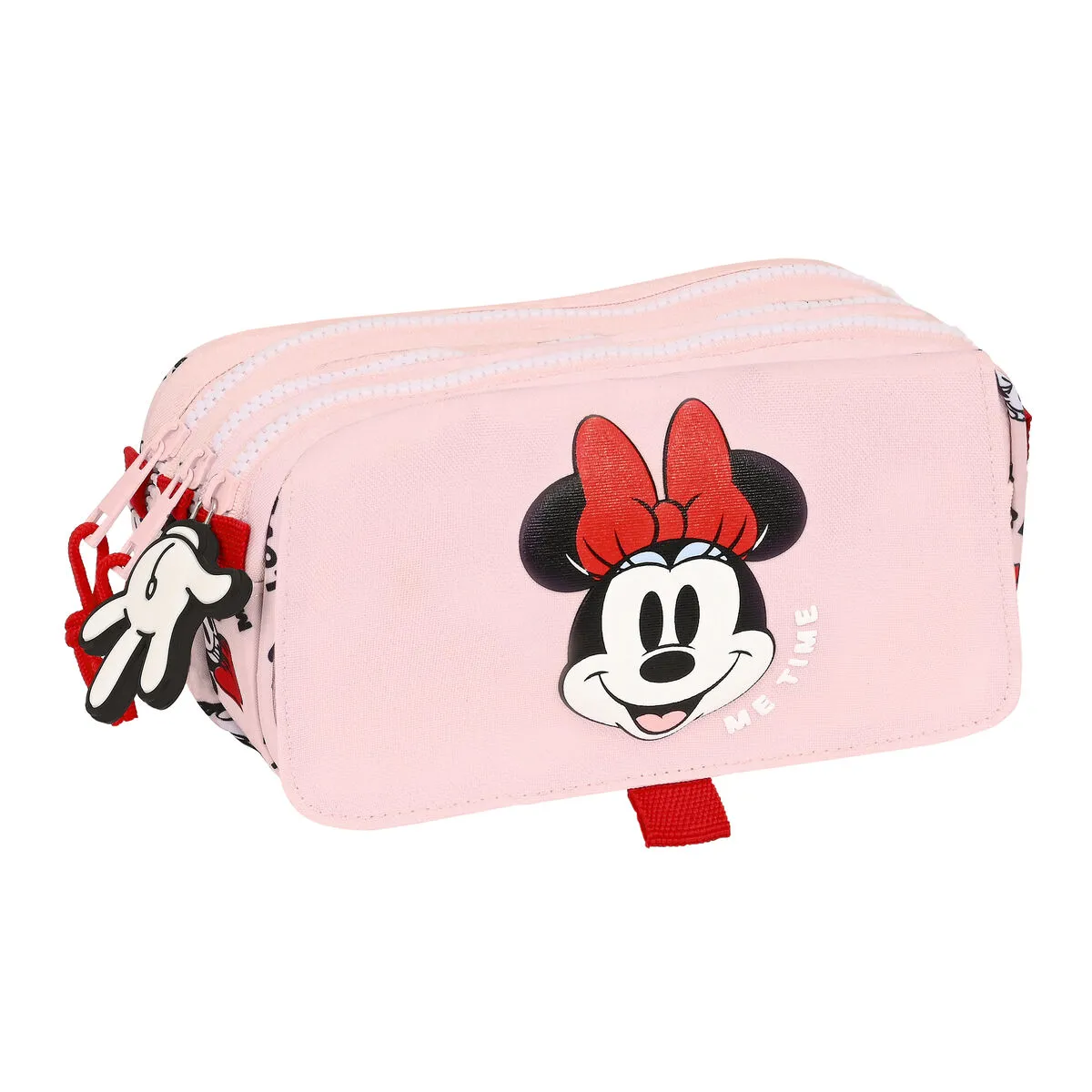 Portaoggetti Triplo Minnie Mouse Me time Rosa (21,5 x 10 x 8 cm)