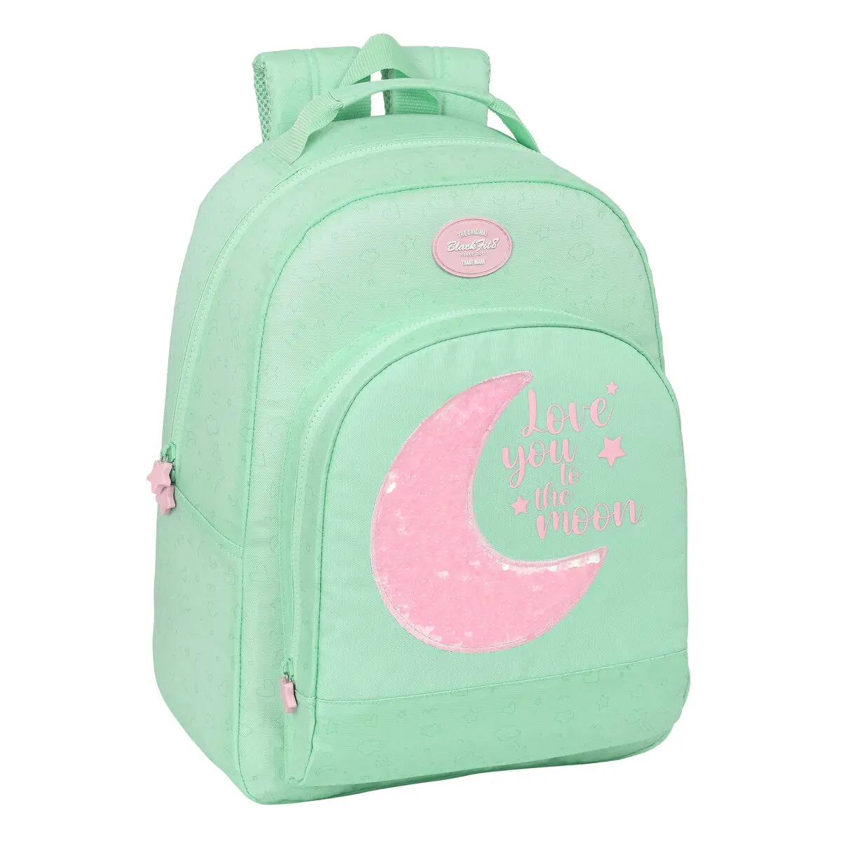 Zaino Scuola BlackFit8 Moon Verde 32 x 42 x 15 cm