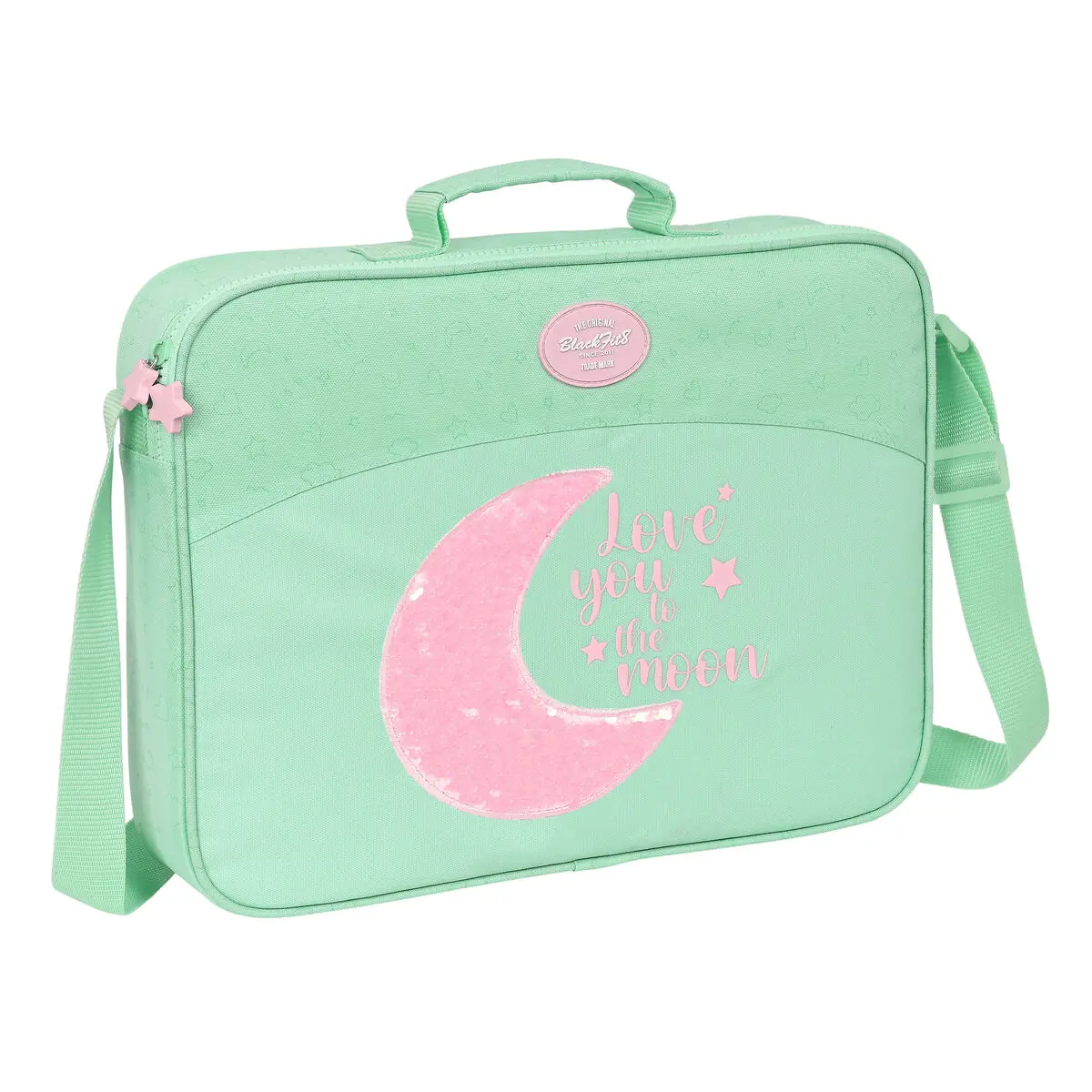 Borsa per la scuola BlackFit8 Moon Verde 38 x 28 x 6 cm