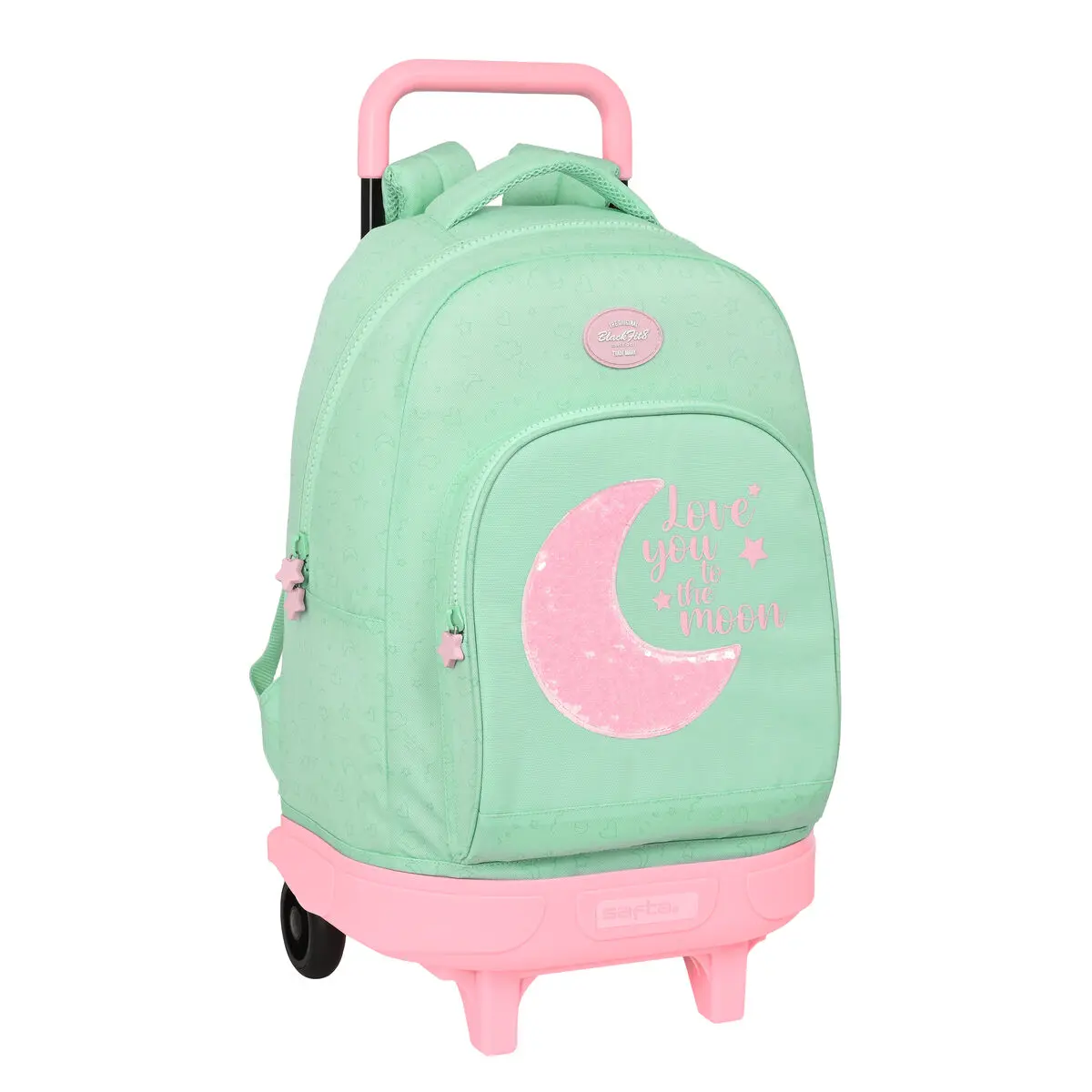 Trolley per la Scuola BlackFit8 Moon Verde 33 x 45 x 22 cm