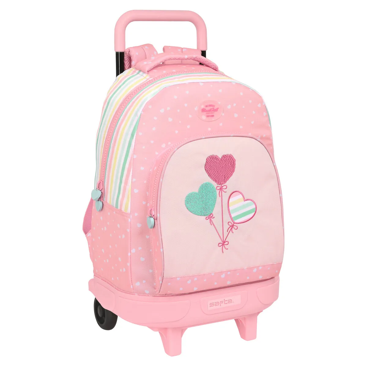 Trolley per la Scuola BlackFit8 Globitos 33 x 45 x 22 cm Rosa