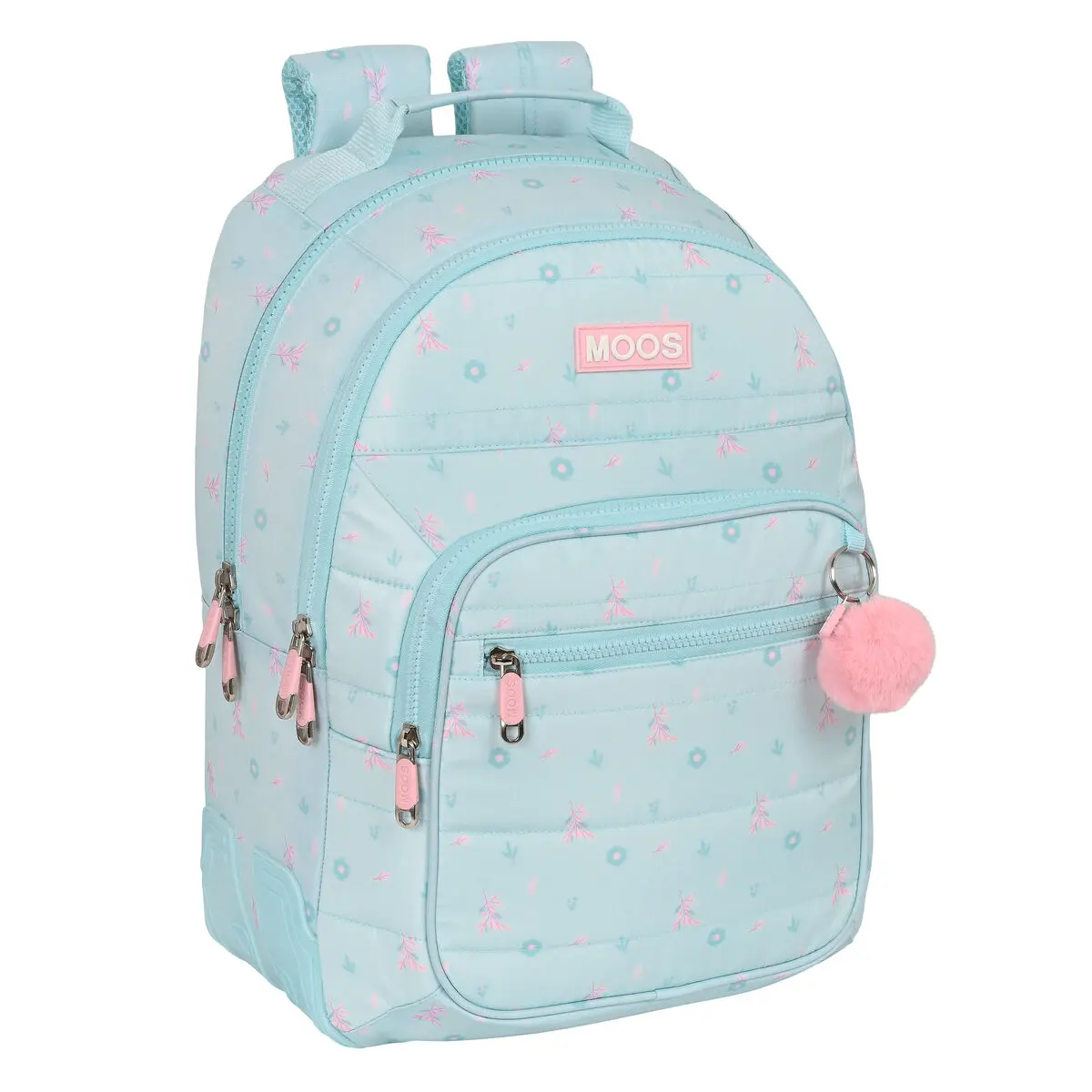 Zaino Scuola Moos Garden Turchese 32 x 42 x 15 cm