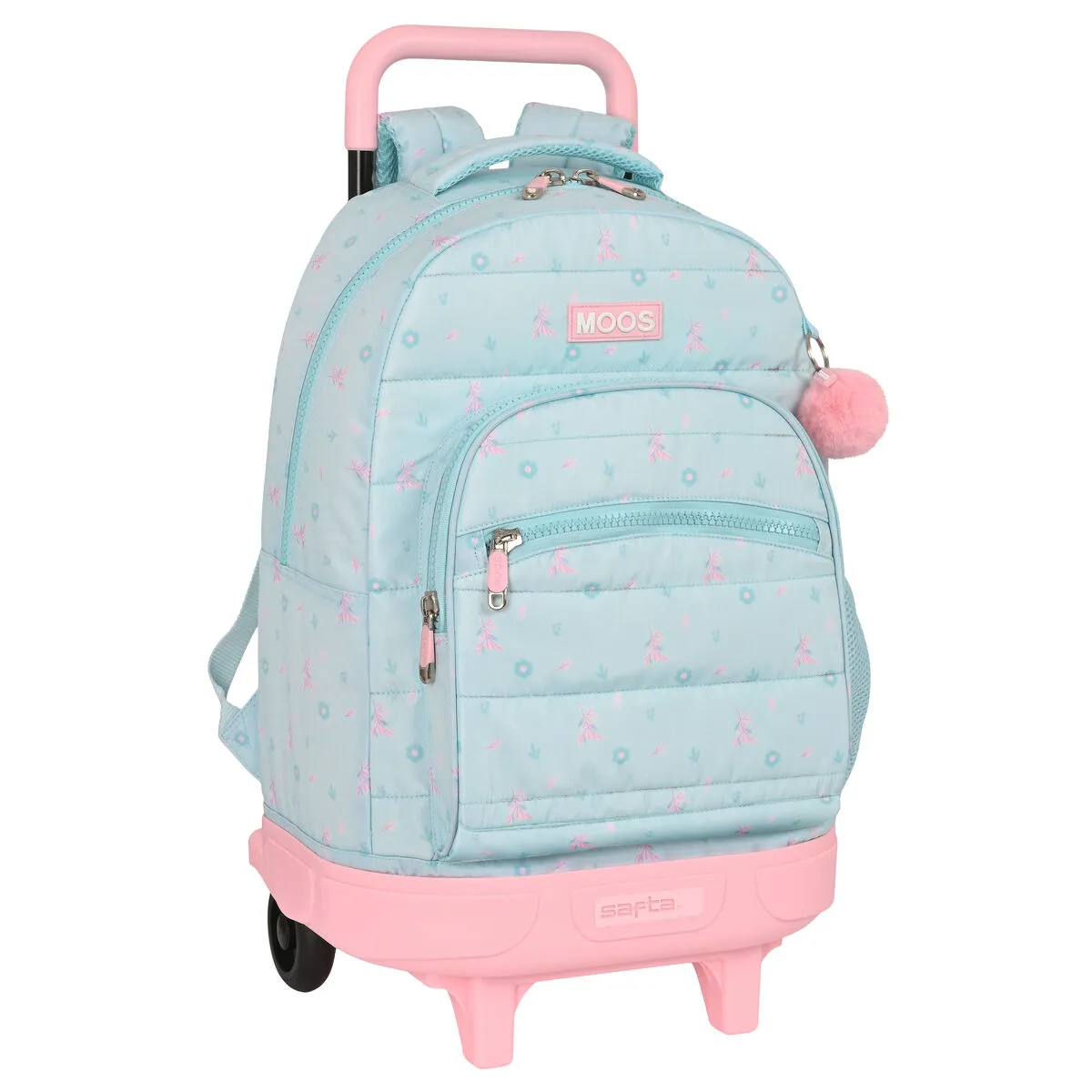 Trolley per la Scuola Moos Garden Turchese 33 X 45 X 22 cm