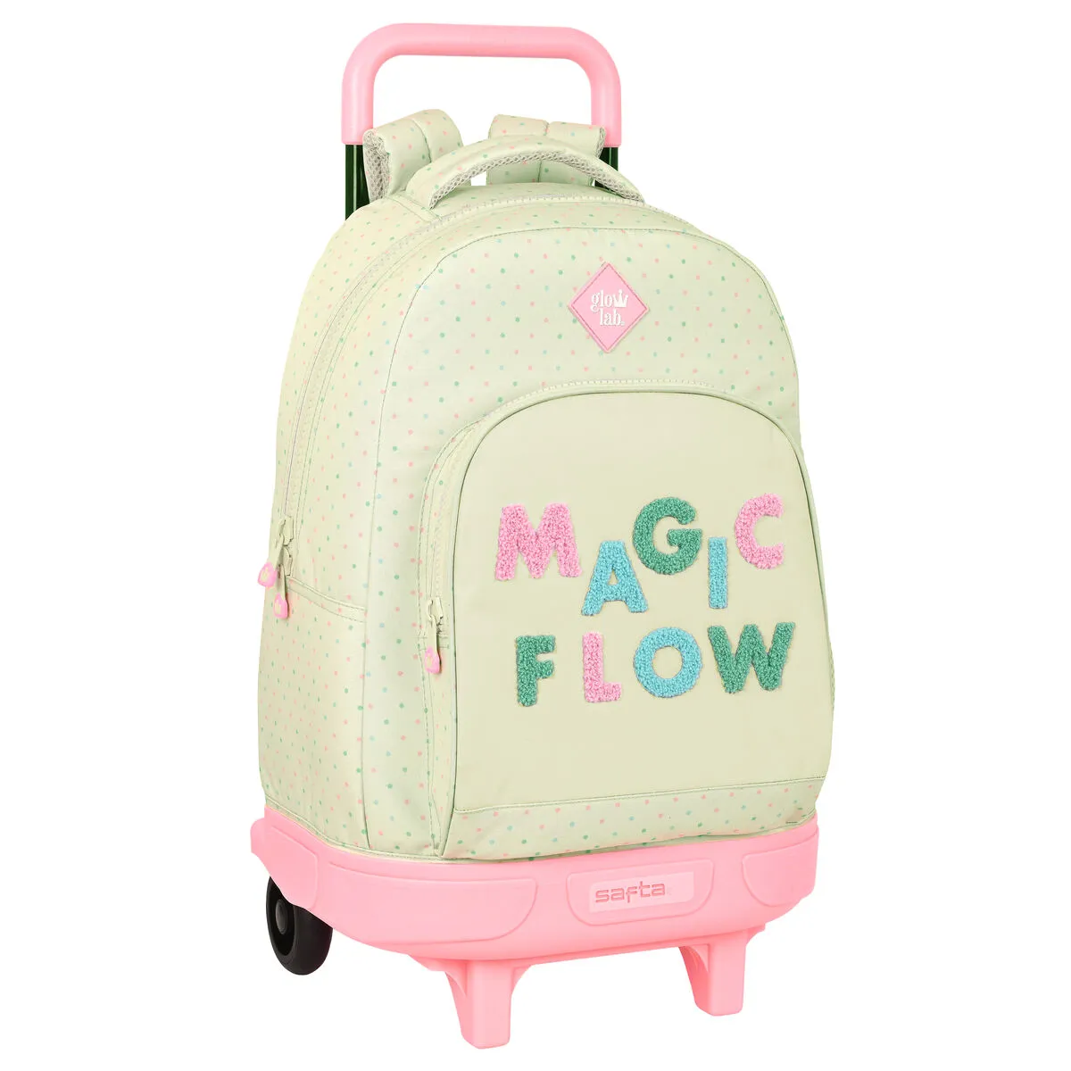 Trolley per la Scuola Glow Lab Magic flow Beige 33 X 45 X 22 cm