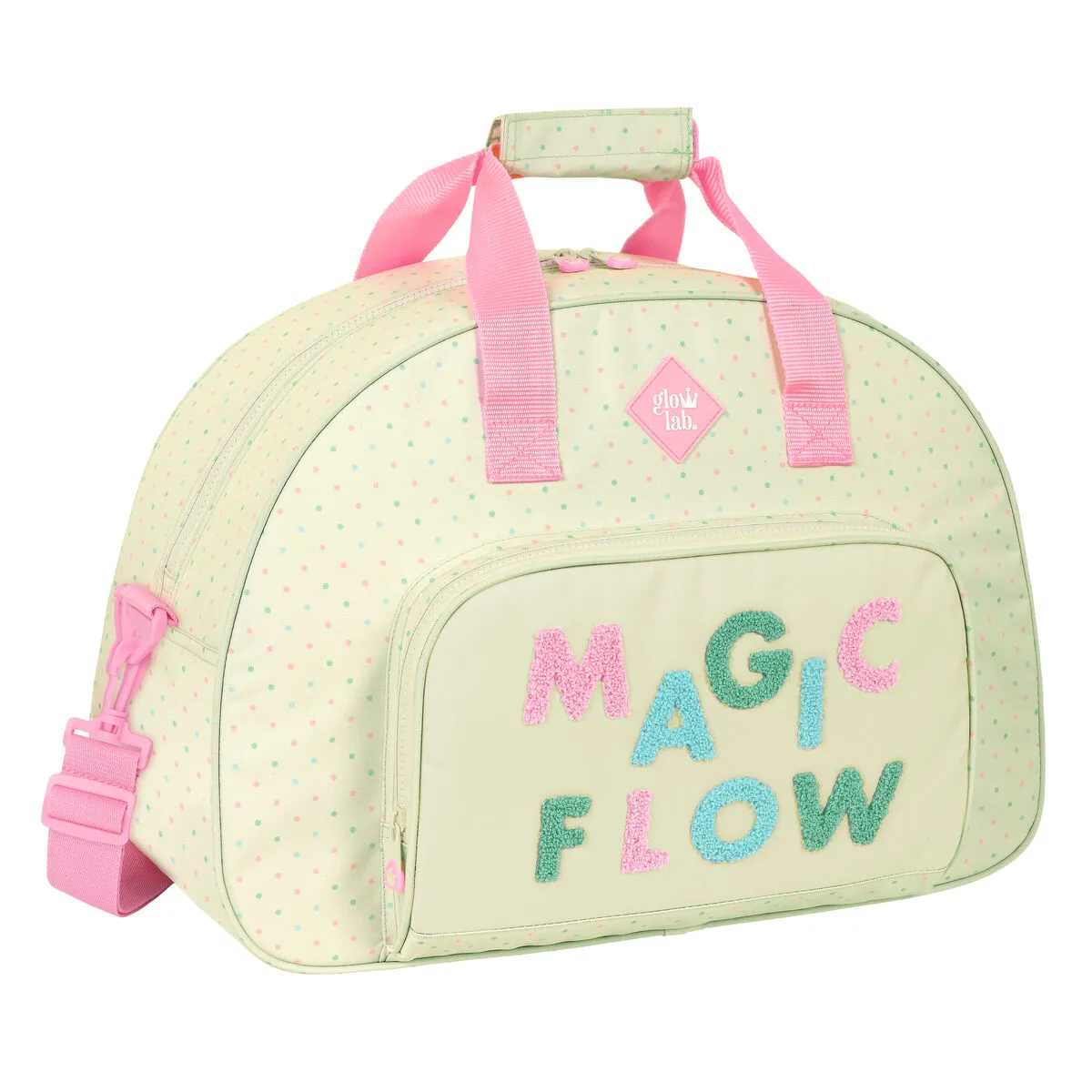 Borsa da Palestra Glow Lab Magic flow Beige (48 x 33 x 21 cm)