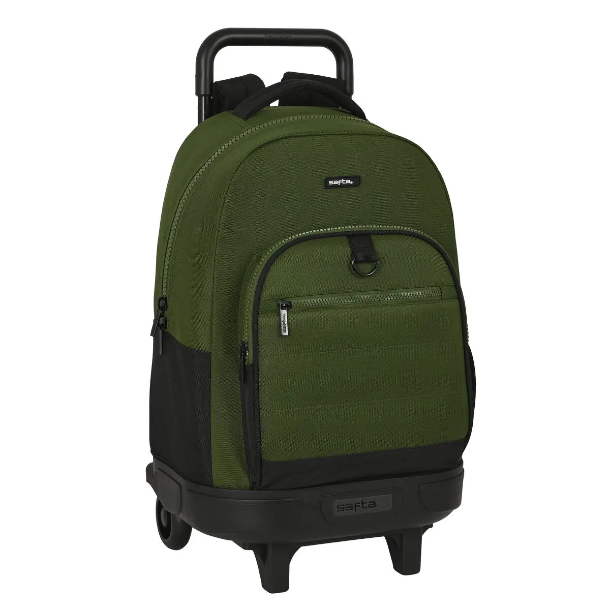 Trolley per la Scuola Safta Dark forest Nero Verde 33 X 45 X 22 cm