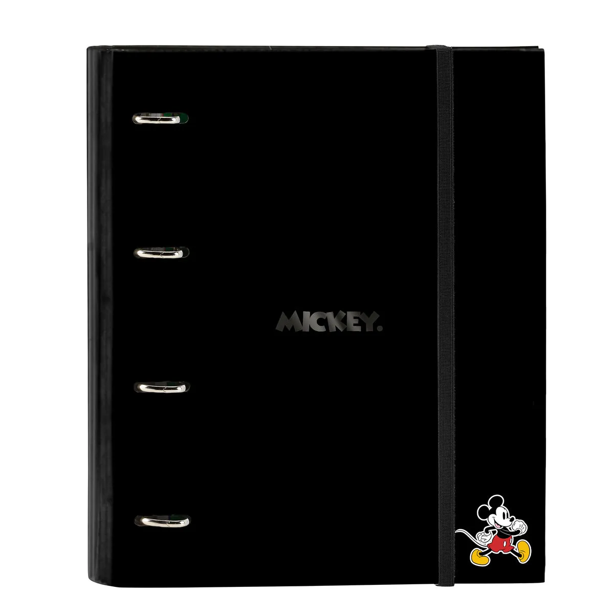 Raccoglitore ad anelli Mickey Mouse Clubhouse Nero (27 x 32 x 3.5 cm)