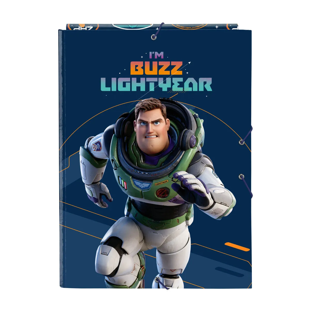 Fascicolo Buzz Lightyear Blu Marino A4 (26 x 33.5 x 2.5 cm)