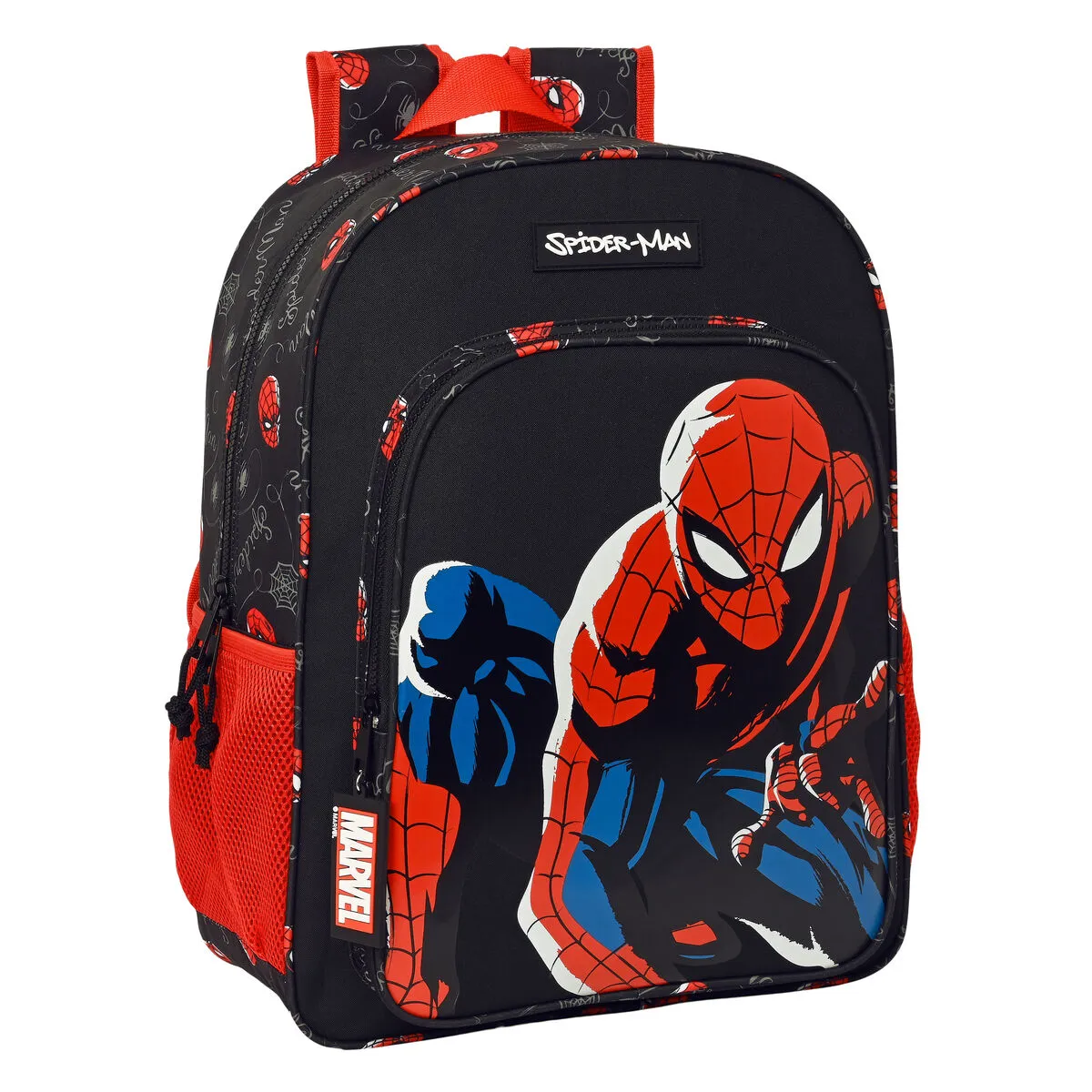 Zaino Scuola Spider-Man Hero Nero 33 x 42 x 14 cm