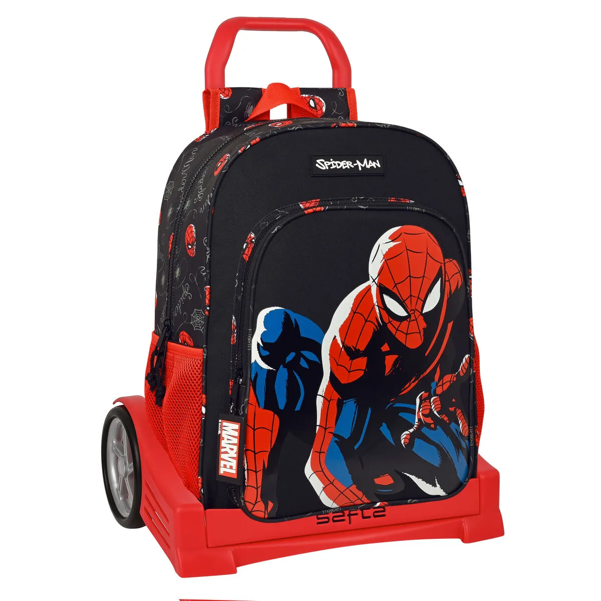 Trolley per la Scuola Spider-Man Hero Nero 33 x 42 x 14 cm