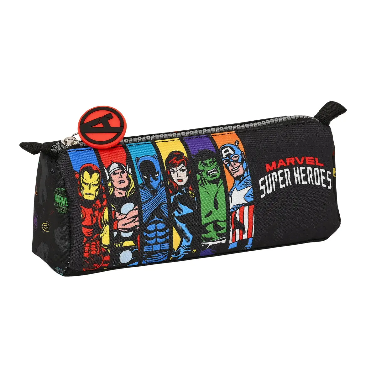 Astuccio Scuola The Avengers Super heroes Nero 21 x 8 x 7 cm