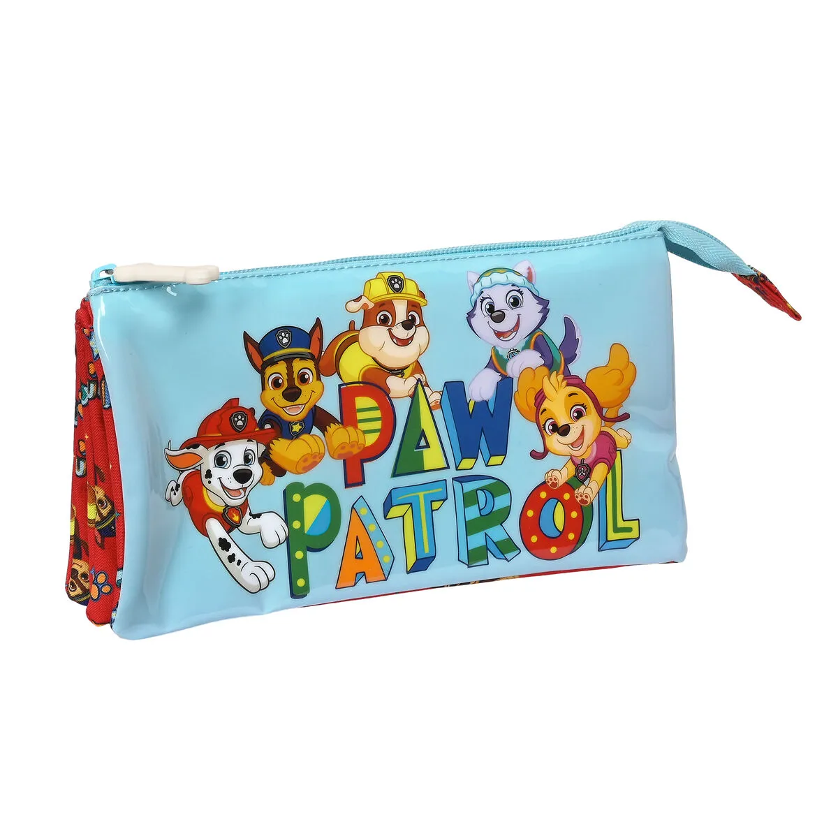 Portaoggetti Triplo The Paw Patrol Funday Rosso Azzurro Chiaro (22 x 12 x 3 cm)