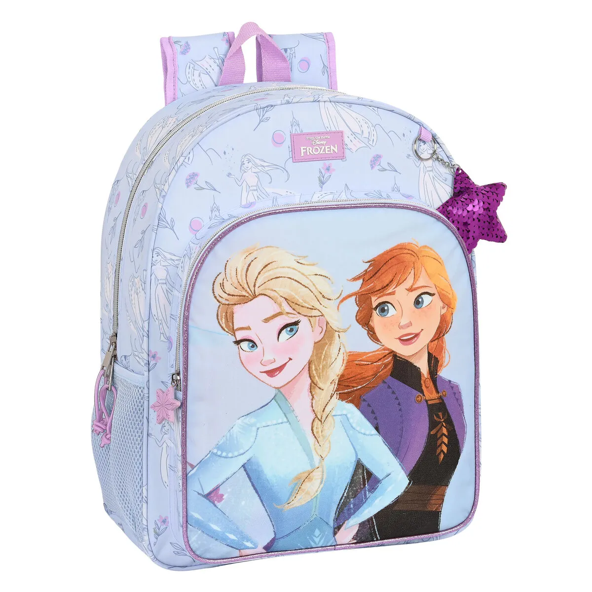 Zaino Scuola Frozen Believe Lilla 33 x 42 x 14 cm