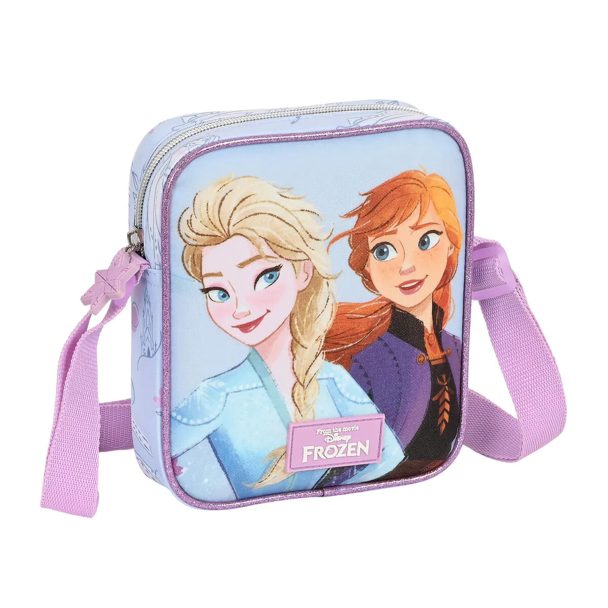 Borsa a Tracolla Frozen Believe Lilla 16 x 18 x 4 cm