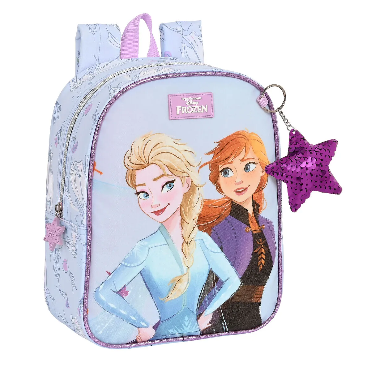 Zaino Scuola Frozen Believe Lilla 22 x 27 x 10 cm