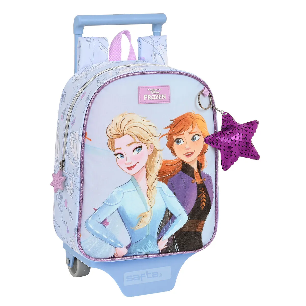 Trolley per la Scuola Frozen Believe Lilla 22 x 27 x 10 cm