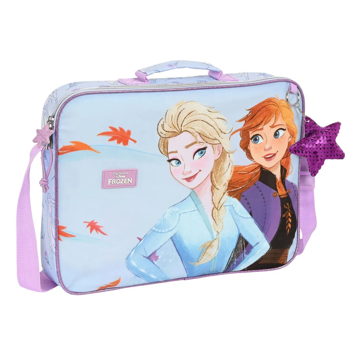 Borsa per la scuola Frozen Believe Lilla 38 x 28 x 6 cm