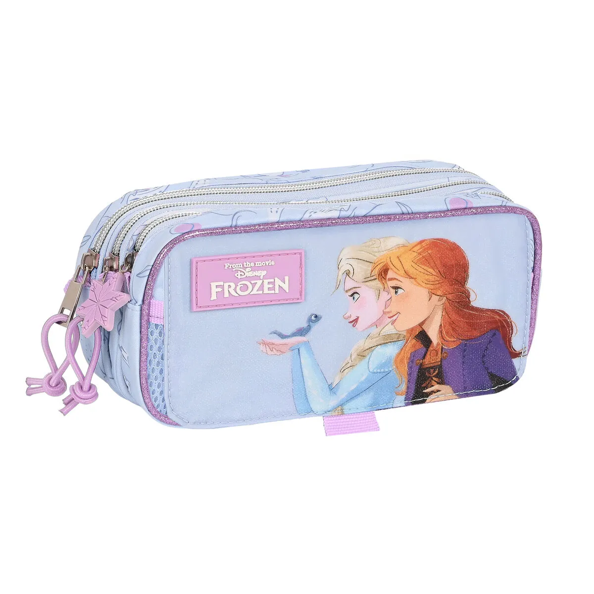 Portaoggetti Triplo Frozen Believe 21,5 x 10 x 8 cm Lilla